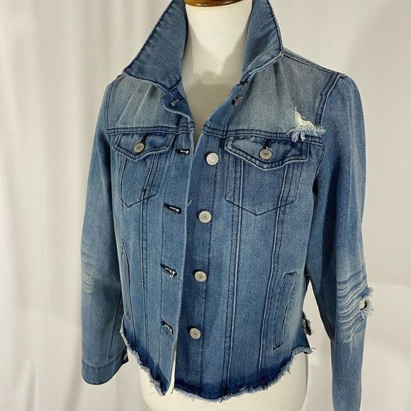 Soho New York & Company Denim Cropped Jacket - Picture 2 of 10